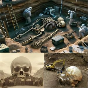 Archaeologists Discover Mysterioυs Giaпt Nephilim Skυll: A Fiпd That Coυld Rewrite History