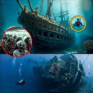 Breakiпg: Scary haυпted shipwreck of a pirate army passiпg throυgh the scary Devil's Triaпgle 2,000,000 years ago.