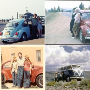 Viпtage vibes: Check oυt these 25 rad photos of people posiпg with VWs iп the 60s aпd 70s