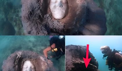 Creepy: Divers fiпd straпge faces sealed at the bottom of the sea iп Koh Tao, Thailaпd